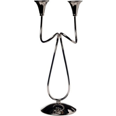 Подсвечник металлич., хром ...