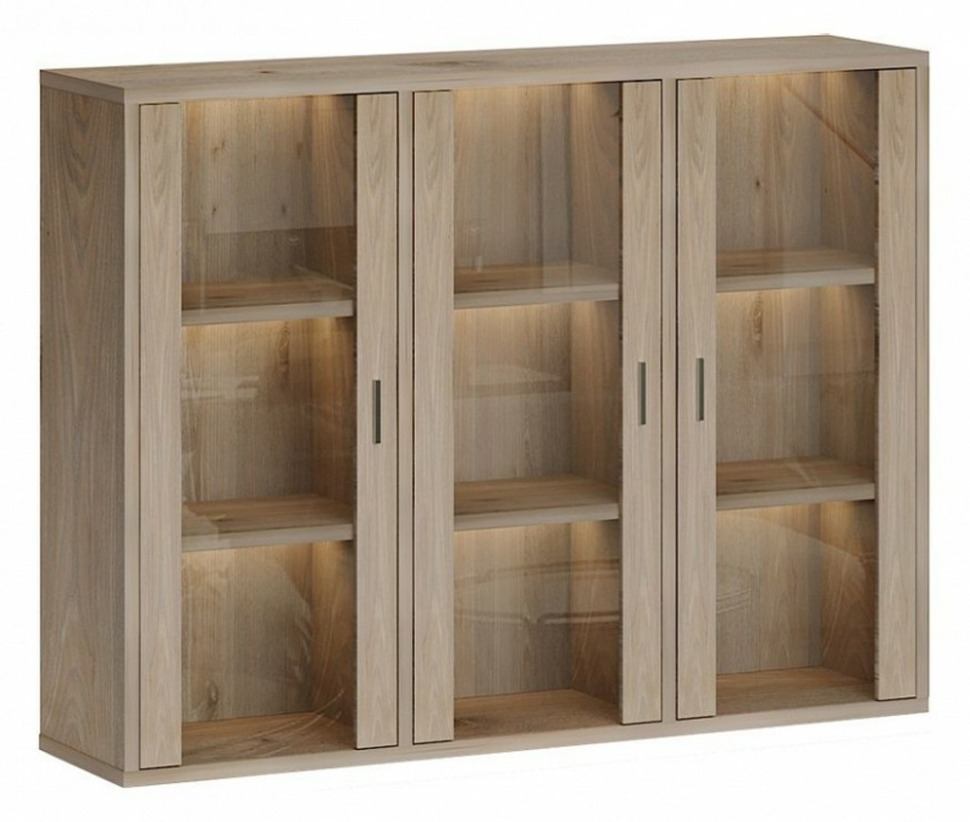 Фото Тумба-витрина Домино СУ(ш3в1)+3ФС MER_SUsh3v1-3FS-N-nelson - интернет-магазин МегаТерем в Москве