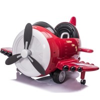 Детский электромобиль - самолет 12V (JJ20201-RED)
