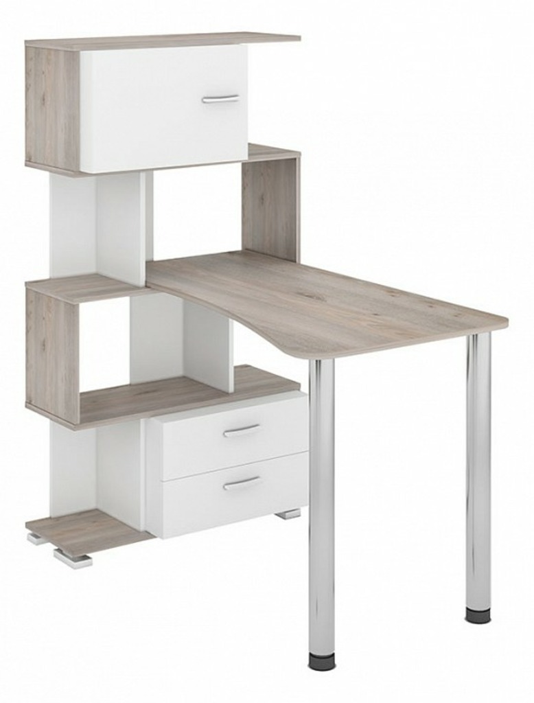 Фото Стол компьютерный Домино нельсон СЛ-5-4СТ-2+БД+БЯ MER_SL-5-4ST-2-BD-BYA_NBENBE - интернет-магазин МегаТерем в Москве