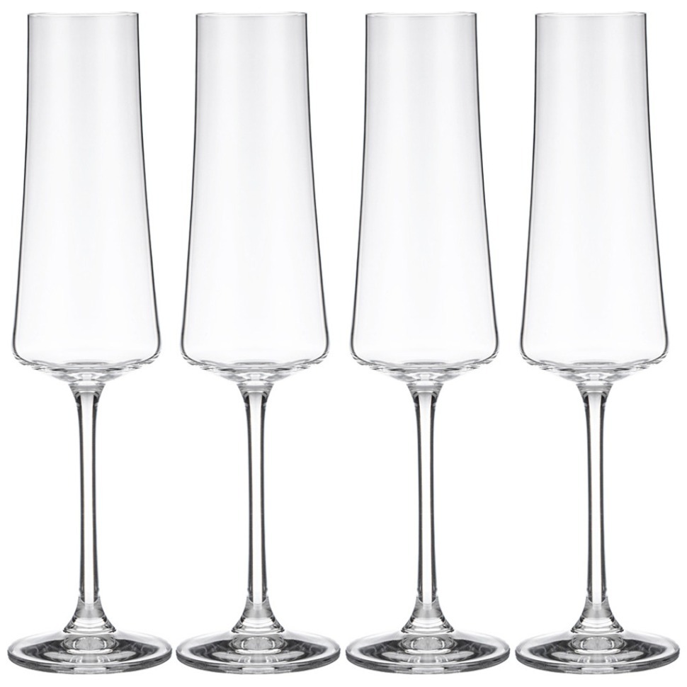 Фото Набор бокалов для шампанского из 4 шт. xtra 210 мл Crystalex (674-903) - интернет-магазин МегаТерем в Москве