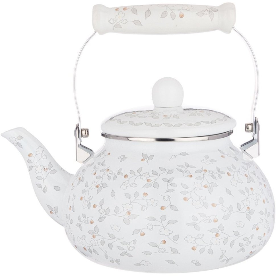 Фото Чайник agness  эмалированный, серия вивьен 2,5 л (934-436)  - интернет-магазин МегаТерем в Москве