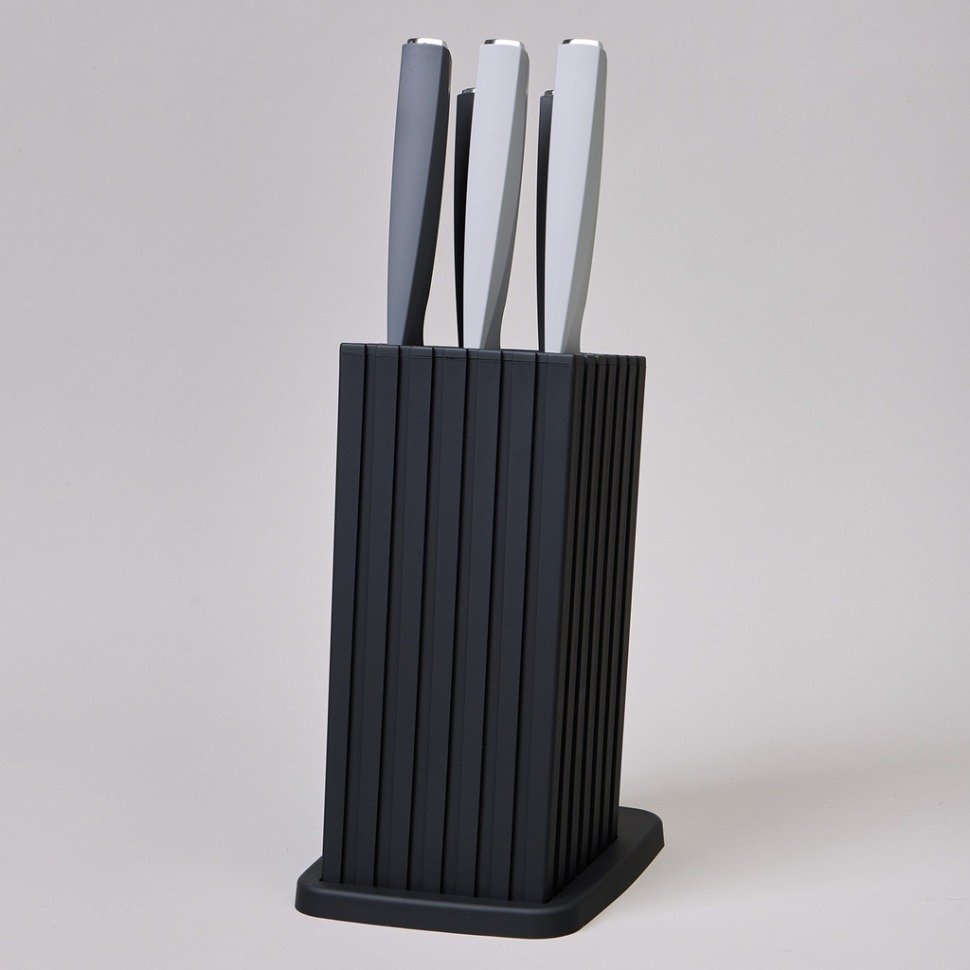 Фото Набор ножей agness на пластиковой подставке, 6 предметов (911-747)  - интернет-магазин МегаТерем в Москве