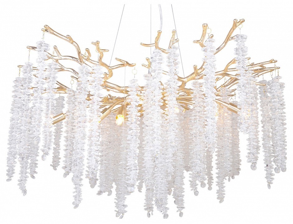 Фото Подвесная люстра Freya Mineral FR1010PL-10G MY_FR1010PL-10G - интернет-магазин МегаТерем в Москве