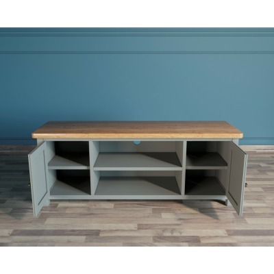 Комод под TV Jules Verne серый арт JV25ETGG-ET