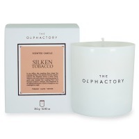 Свеча ароматическая the olphactory, white insignia, silken tobacco, 60 ч (78050)
