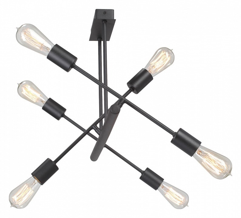 Фото Люстра на штанге Vitaluce V3010 V3010-1/6PL VI_V3010-1_6PL - интернет-магазин МегаТерем в Москве