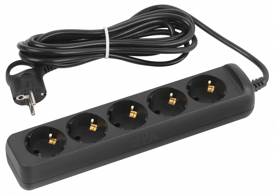 Фото Удлинитель Эра  UX-5e-5m-B ER_B0057726 - интернет-магазин МегаТерем в Москве