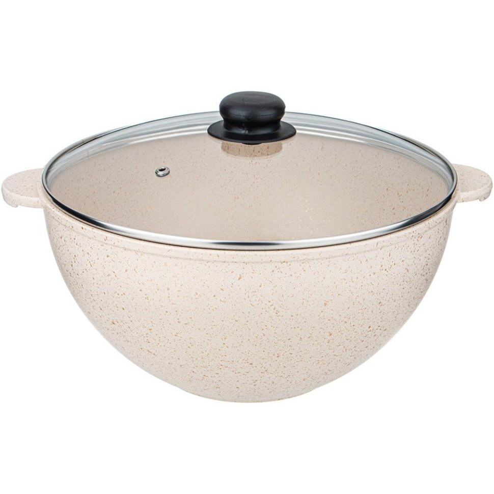 Фото Казан со стекл крышкой agness paradise 4 л (899-223)  - интернет-магазин МегаТерем в Москве