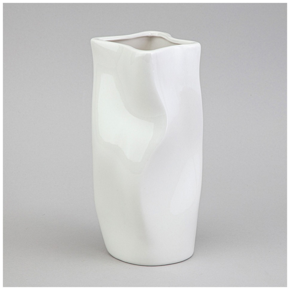 Фото Ваза 11*11*21см цвет: белый Lefard (374-151) - интернет-магазин МегаТерем в Москве