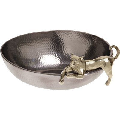 Блюдо Ягуар металл черн./зо...