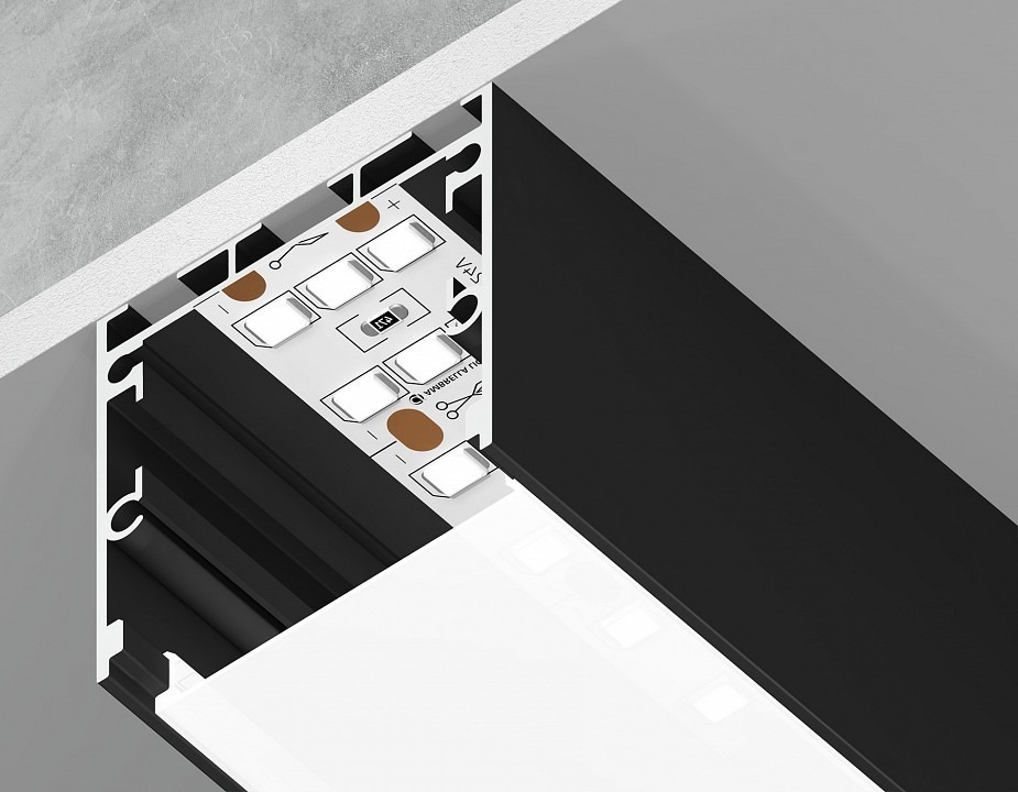 Фото Короб накладной Ambrella Light Profile System GP GP2550BK AMBR_GP2550BK - интернет-магазин МегаТерем в Москве