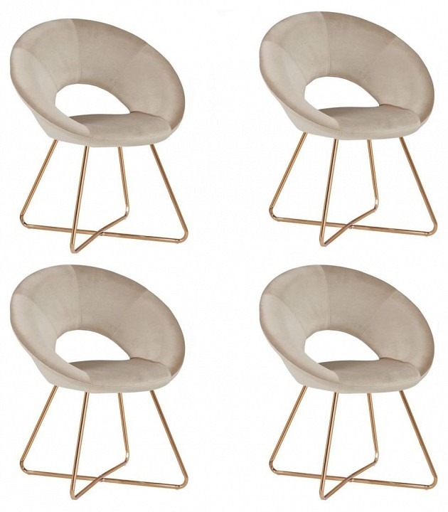 Фото Набор из 4 стульев Refuge HSBI_DC2124_beige_4 - интернет-магазин МегаТерем в Москве