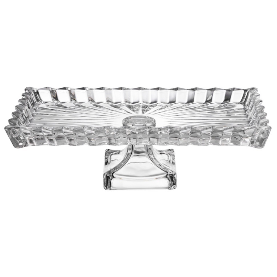 Фото Блюдо сервировочное crystality на ножке 28,5*15*9 см Lefard (345-512) - интернет-магазин МегаТерем в Москве