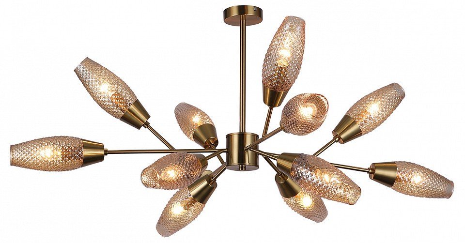 Фото Люстра на штанге Escada Desire 10165/12PL Copper ESC_10165_12PL_Copper - интернет-магазин МегаТерем в Москве