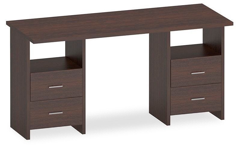 Фото Стол письменный Домино Lite СКЛ-Прям150+2ТЯЛ MER_SKL-Pryam150-2TYAL_V - интернет-магазин МегаТерем в Москве