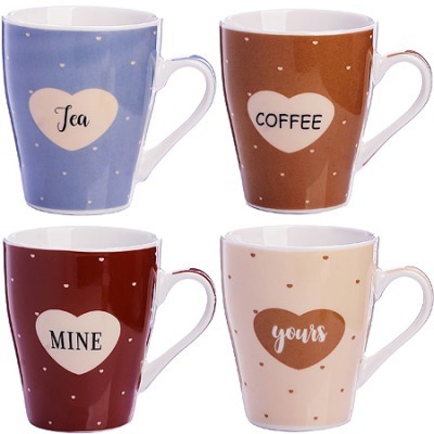 Кружка 340 мл Сердечки LORA...