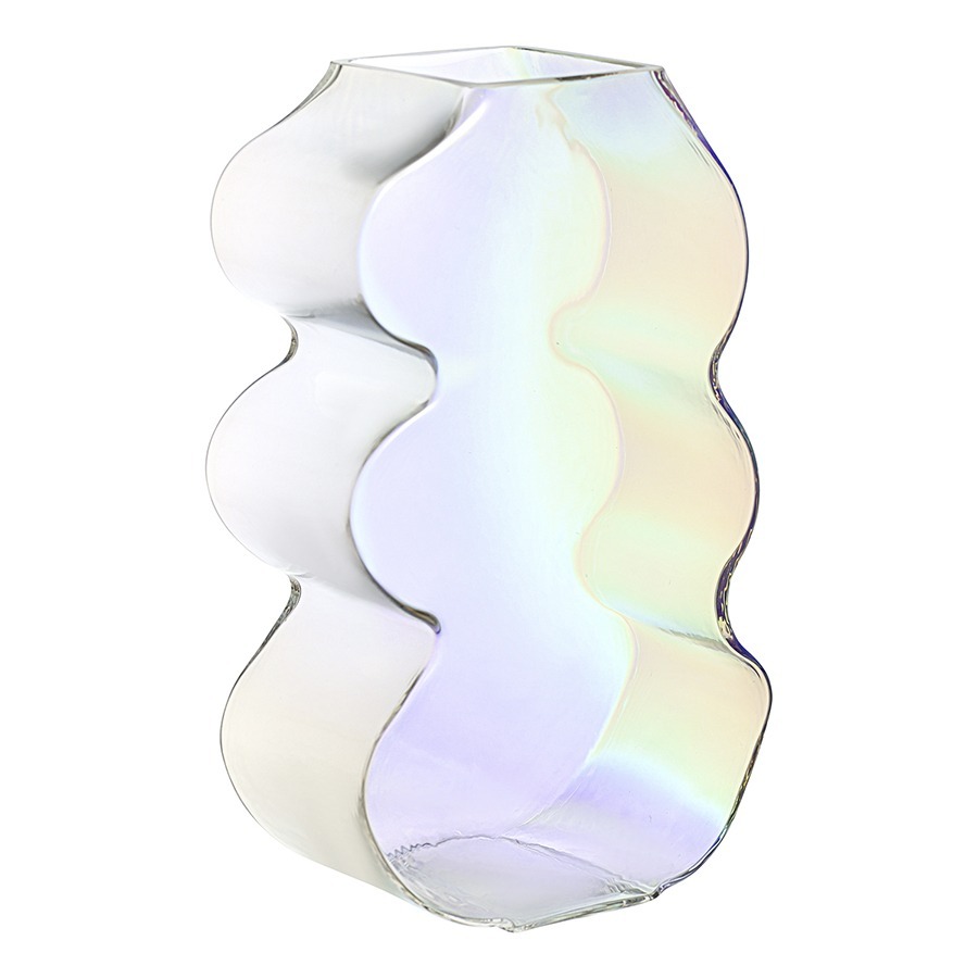Фото Ваза wavy, 25 см, перламутр (77524) - интернет-магазин МегаТерем в Москве