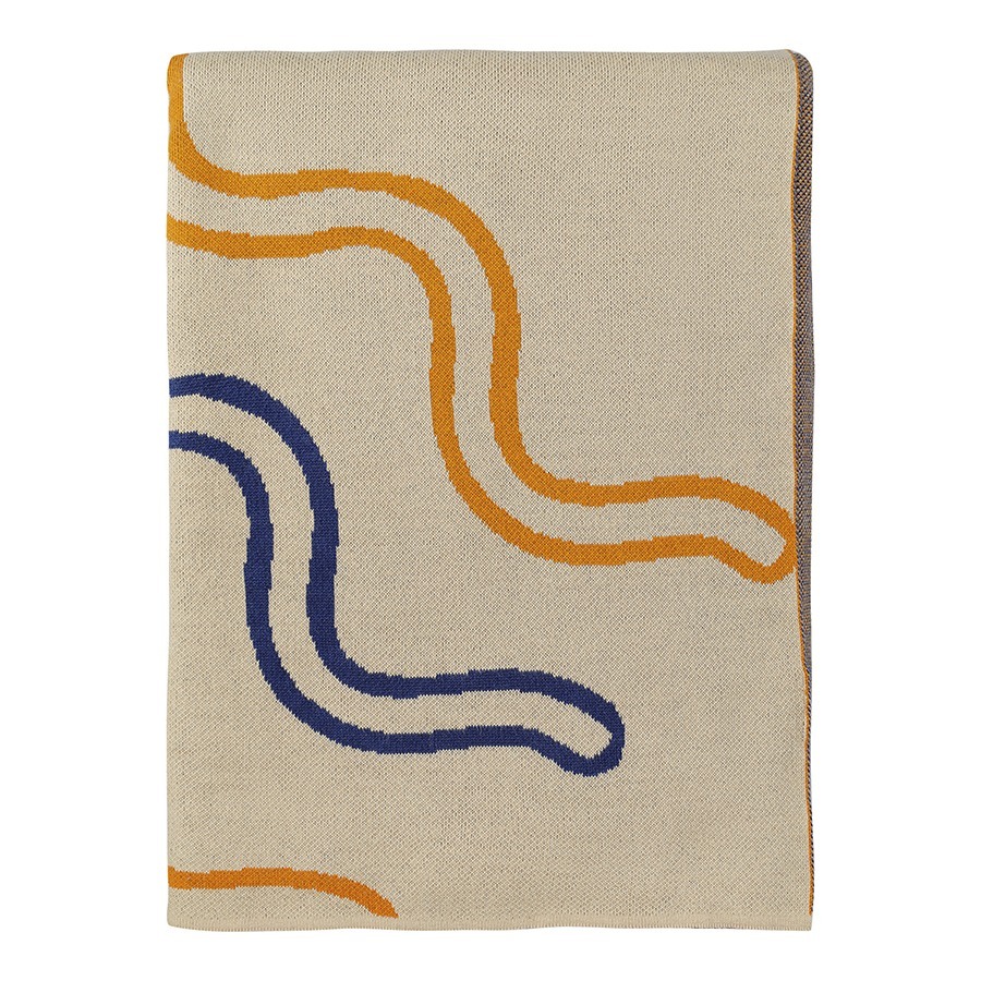 Фото Плед из хлопка по мотивам эвенских орнаментов из коллекции cultural heritage, 130х180 см (76783) - интернет-магазин МегаТерем в Москве