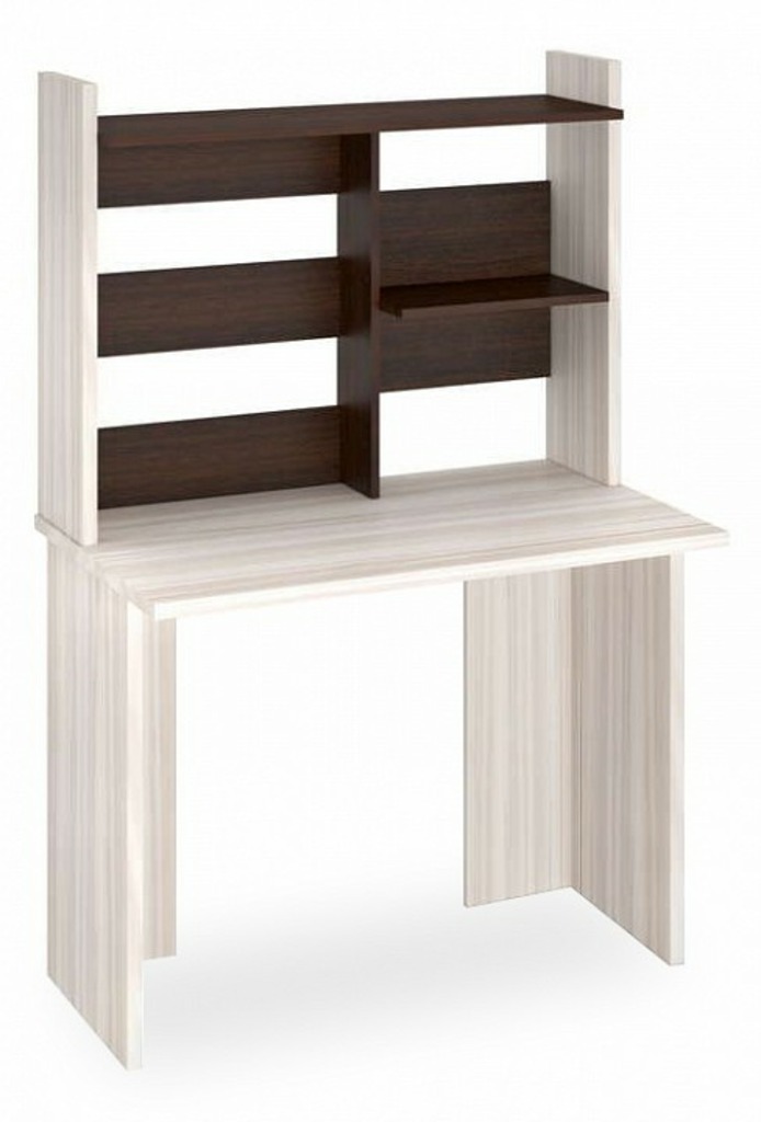 Фото Стол компьютерный Домино Lite СКЛ-Прям100(без тумбы)+НКЛ-100 MER_SKL-Pryam100_bez_tumby-NKL-100_KV - интернет-магазин МегаТерем в Москве