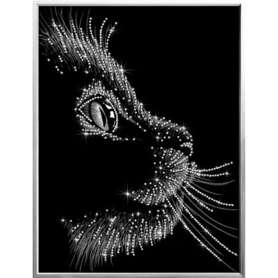 Картина Черный кот 2025 с к...