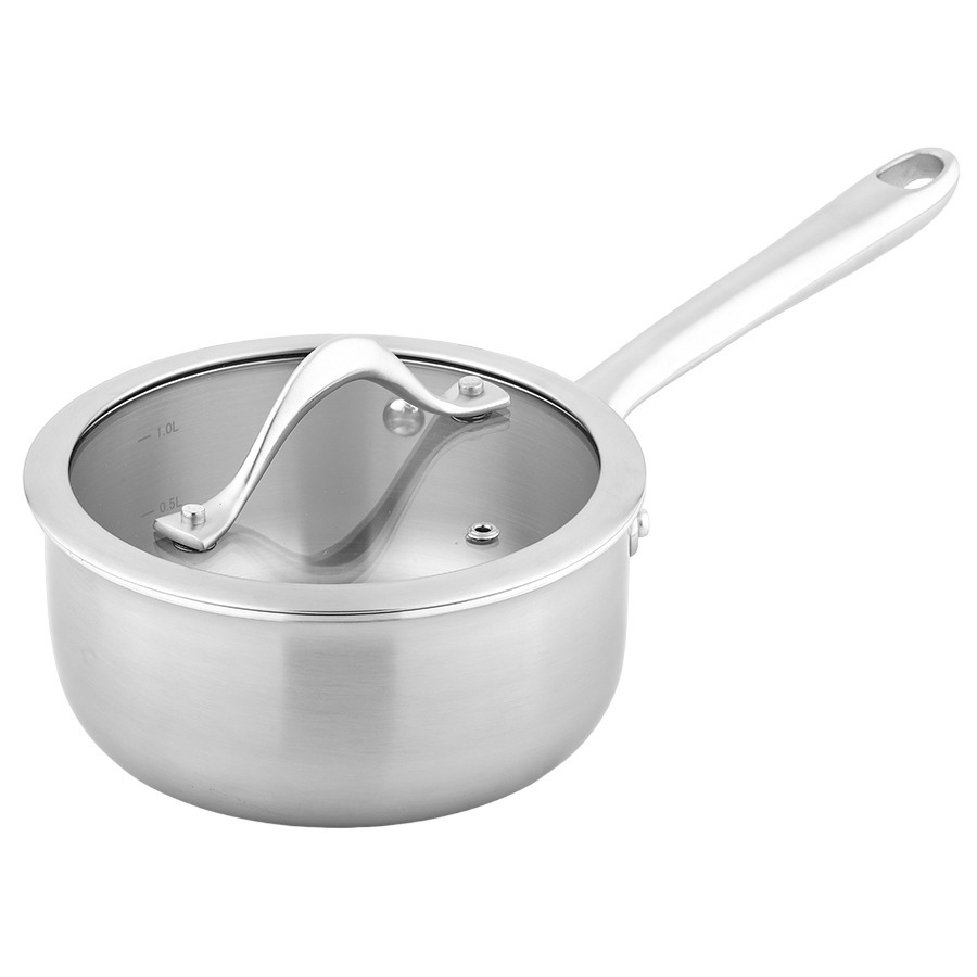 Фото Ковш с крышкой 3ply etalon, D16 см, 1,4 л (77006) - интернет-магазин МегаТерем в Москве