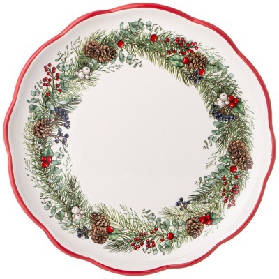 Тарелка обеденная agness "celebration" 24,5*2,5 см (358-2257) 