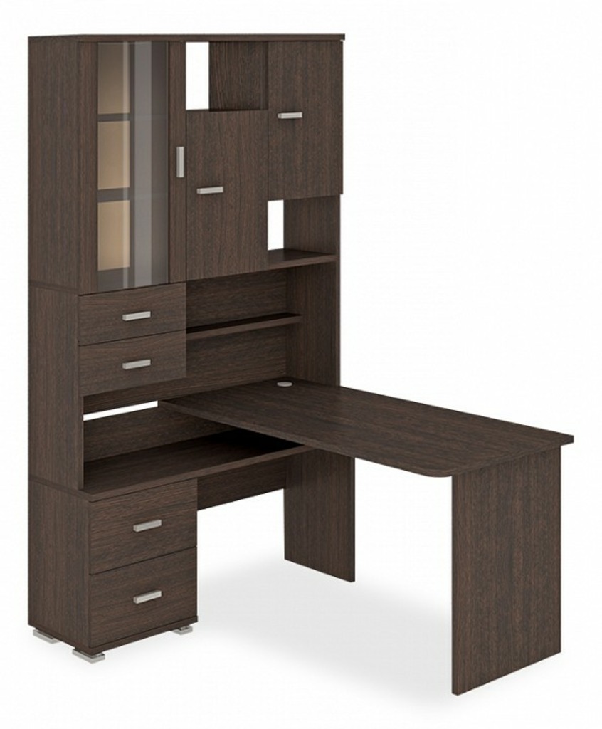 Фото Стол компьютерный Домино СР-620-140 MER_SR-620-140-V-LEV - интернет-магазин МегаТерем в Москве