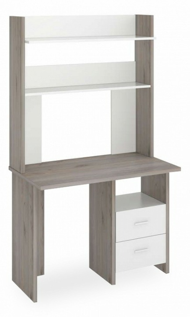 Фото Стол компьютерный Нельсон Lite СКЛ-Прям100+НКЛХ-100 НБЕ MER_SKL-Pryam100-NKLH-100_NBE - интернет-магазин МегаТерем в Москве