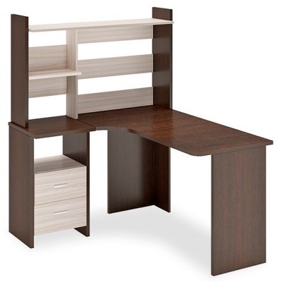 Стол компьютерный Домино Lite СКЛ-Угл130+НКЛ-120 MER_SKL-Ugl130-NKL-120_VK_LEV