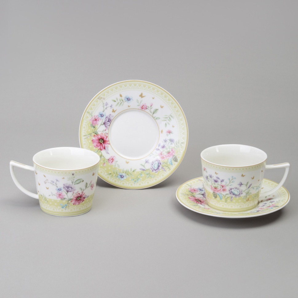 Фото Чайный набор lefard blossom на 2 пер. 4 пр. 250 мл (165-588)  - интернет-магазин МегаТерем в Москве