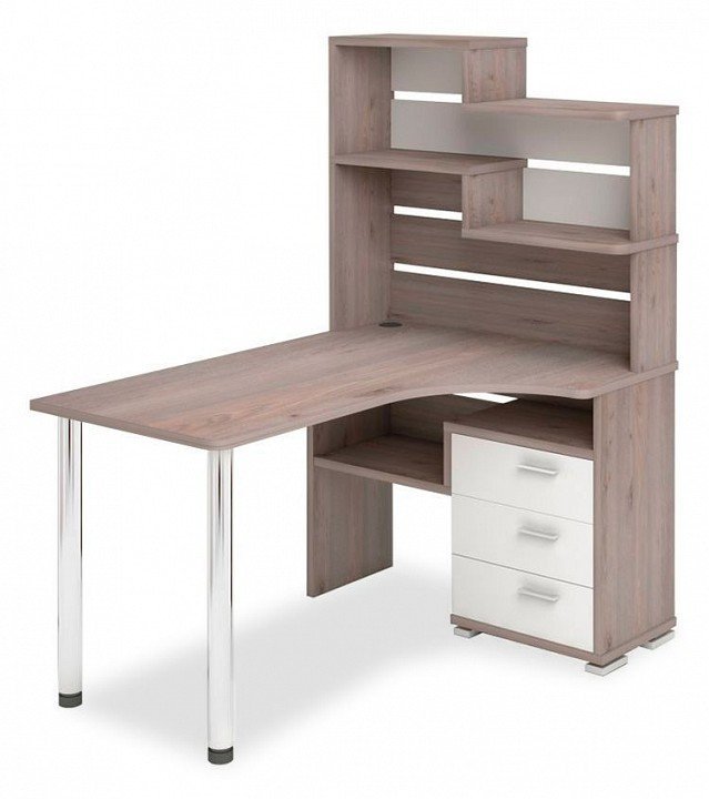 Фото Стол компьютерный Домино СР-132-150 НБЕ-ПРАВ MER_SR-132-150_NBE-PRAV - интернет-магазин МегаТерем в Москве