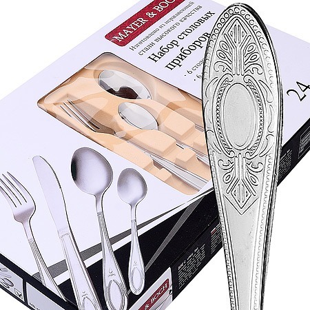 Фото Набор столовых приборов на 6 персон 24 предметов (40538) - интернет-магазин МегаТерем в Москве