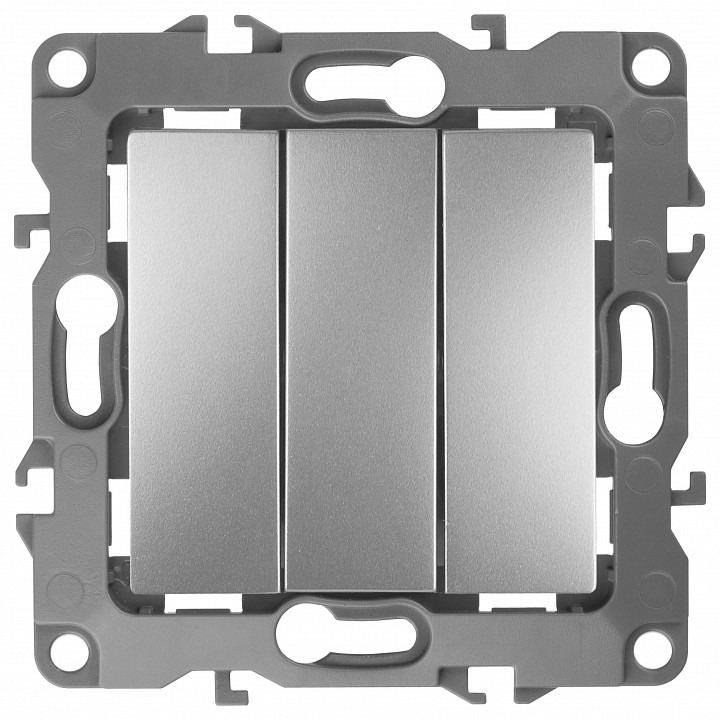 Фото Выключатель трехклавишный без рамки Эра Эра 12 12-1107-03 ER_B0014671 - интернет-магазин МегаТерем в Москве