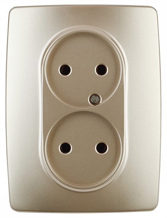 Фото Розетка двойная без заземления Эра Эра 12 12-2107-04 ER_B0031241 - интернет-магазин МегаТерем в Москве