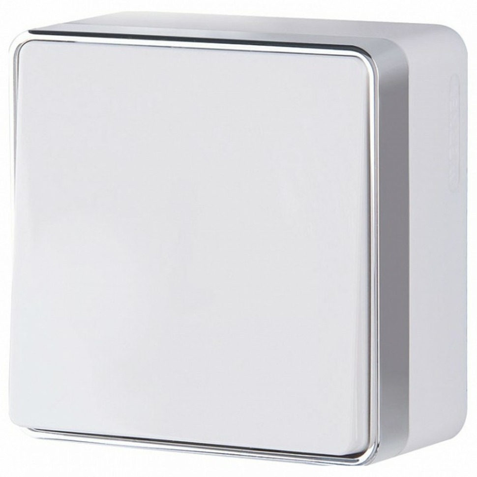 Фото Выключатель проходной одноклавишный Werkel Gallant (белая) W5010001 WRK_a051588 - интернет-магазин МегаТерем в Москве