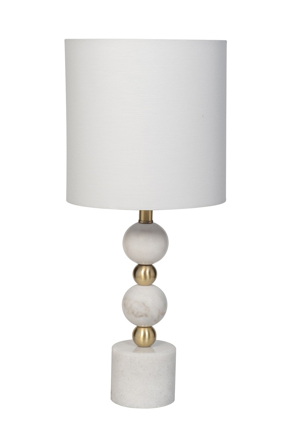 Фото Лампа настольная плафон лён белый h.56 см (TT-00014364) - интернет-магазин МегаТерем в Москве