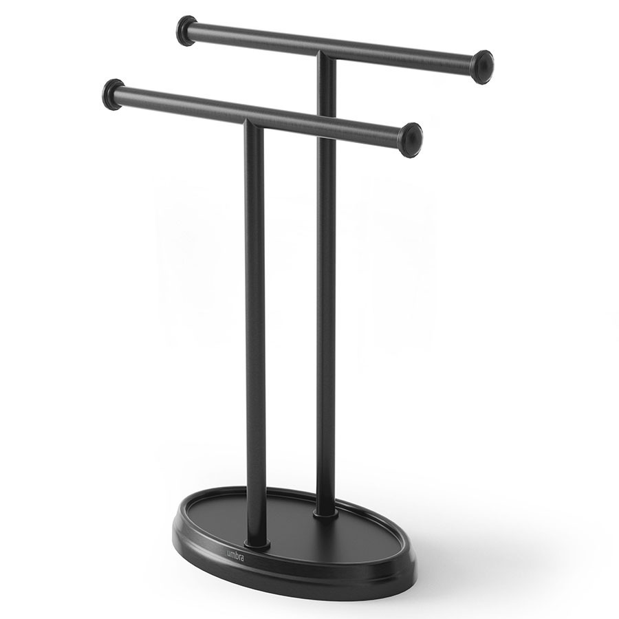 Фото Держатель для полотенец palm, черный (78705) - интернет-магазин МегаТерем в Москве