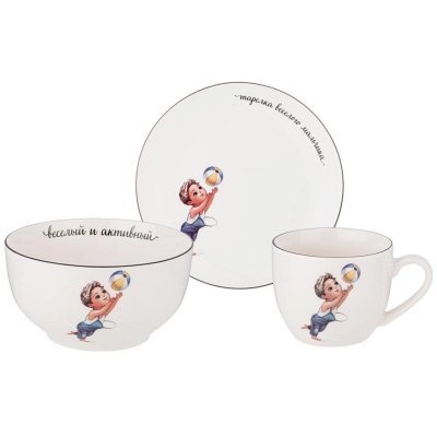 Набор посуды lefard веселый...