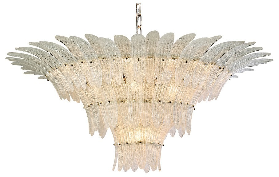 Фото Подвесная люстра Newport 8800 8821/C gold white NWP_M0070238 - интернет-магазин МегаТерем в Москве