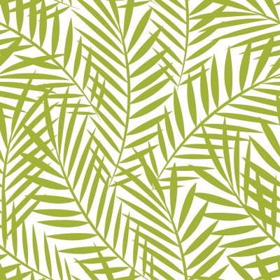 Салфетки palm leaves 20 шт. 33х33 см светло-зелёные (61113)