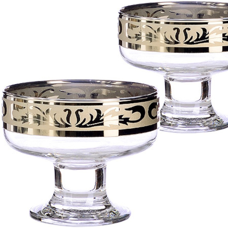 Фото Набор 2-х креманок d=100 Богемия (х8)  (MS41016-01) - интернет-магазин МегаТерем в Москве