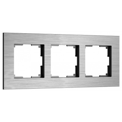 Рамка на 3 поста Werkel AluMax алюминий W0033506 WRK_a066326