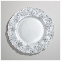 Тарелка обеденная "celebration white" 27 см мал уп.-4шт мин.партия Lefard (338-105)