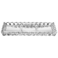 Блюдо сервировочное "crystality", 3 секции, 28,5*15*2,5 см Lefard (345-513)