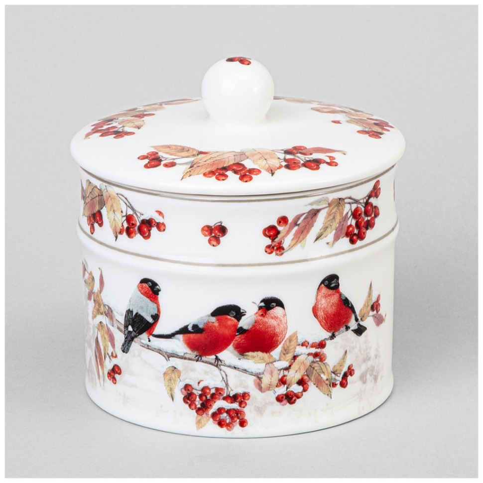 Фото Банка lefard лесная сказка снегири 11,5*12 см 500 мл (85-2067)  - интернет-магазин МегаТерем в Москве