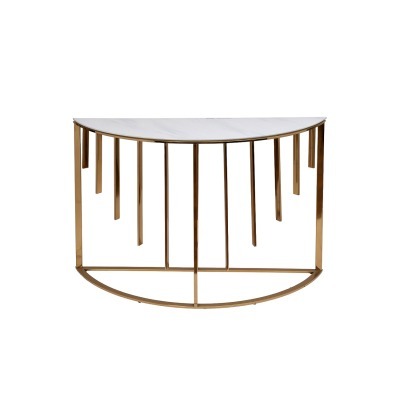 Консоль мрам.стекло/золото ...