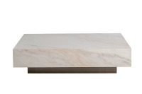 Стол журнальный AGATE светлый керамический 120*80*29см (TT-00016026)