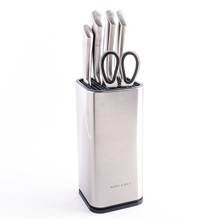 Фото Набор кухонных ножей 5 шт с подставкой MAYER BOCH (40612) - интернет-магазин МегаТерем в Москве