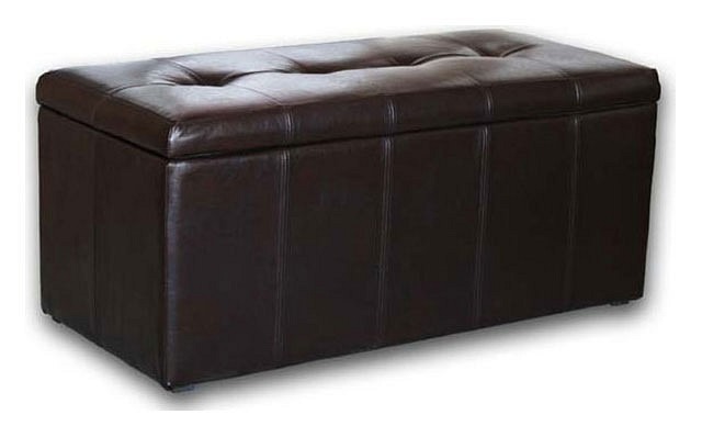 Фото Банкетка-сундук Лонг коричневая DRB_396856 - интернет-магазин МегаТерем в Москве